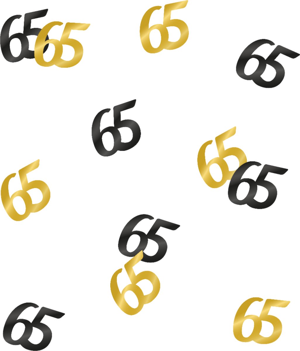   Tafeldecoratie 65 jaar Classy | per zakje van 14 gram